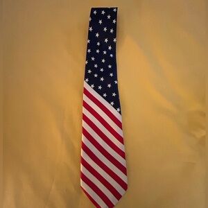 PATRIOTIC USA AMERICAN FLAG Stars and Stripes Neck Tie